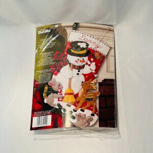 Bucilla new stocking kit 84951 Snowman and Friends